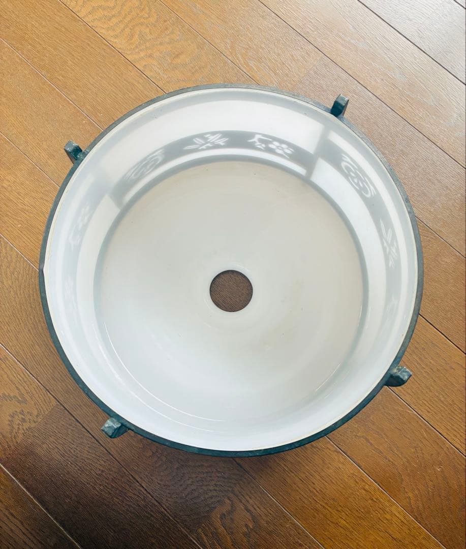 昭和レトロ　電気傘　松竹梅模様　アンティークランプ傘