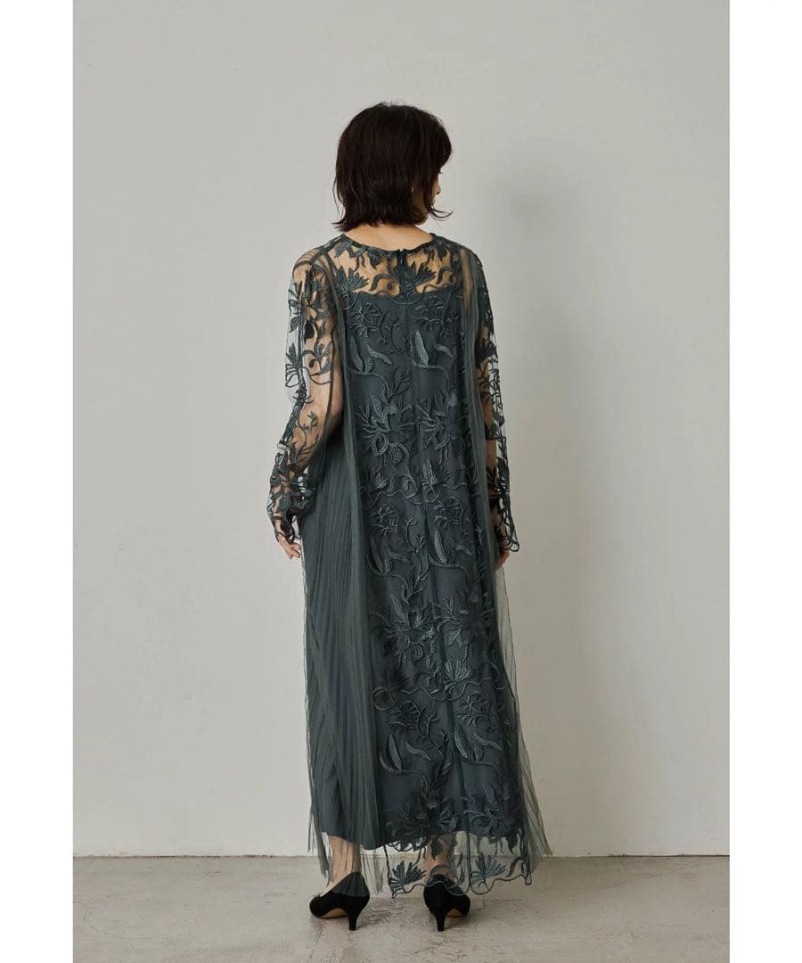 niana エスニックサイドプリーツドレス Aライン マタニティ 妊婦 結婚式