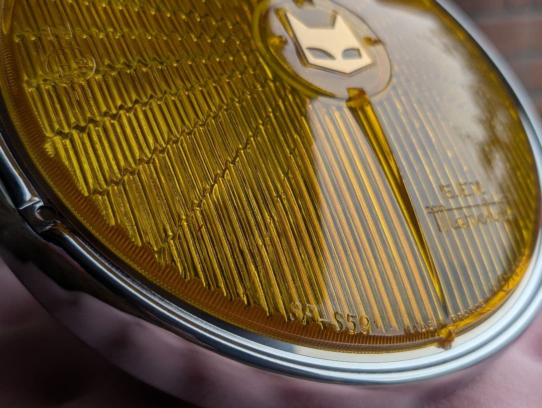 マーシャル 720 ヘッドライト リム付き イエローレンズ 金猫 キティカット