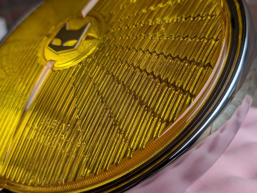 マーシャル 720 ヘッドライト リム付き イエローレンズ 金猫 キティカット