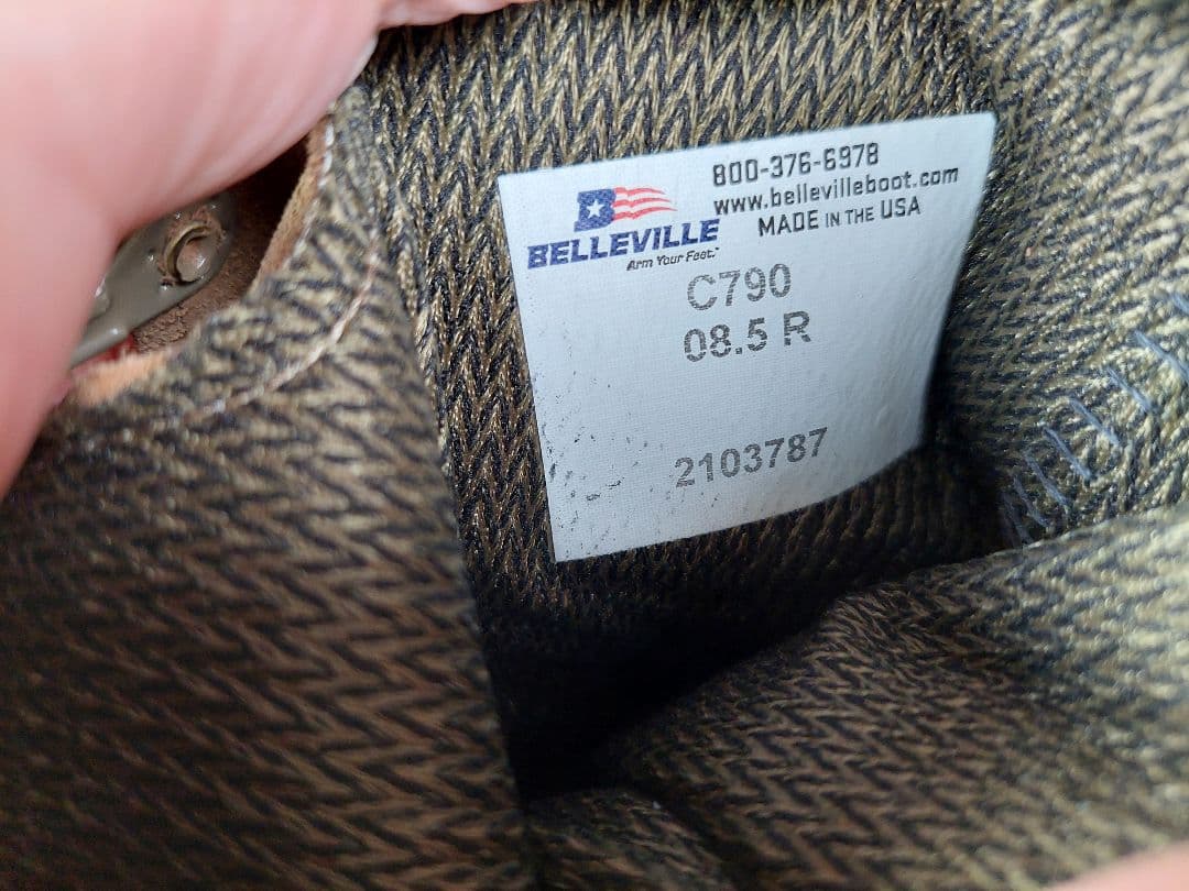 BELLEVILLE C790 ミリタリーブーツ 8.5 R