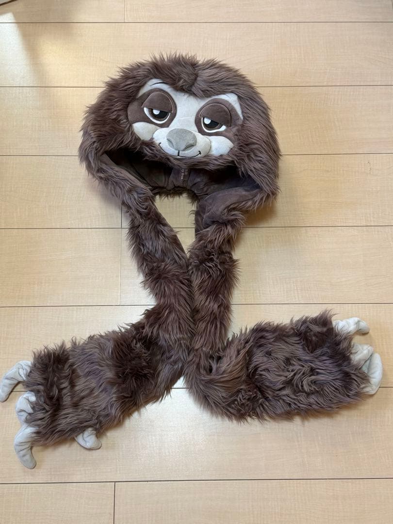 上海ディズニー　ズートピア　フラッシュ　ナマケモノ　ファンキャップ