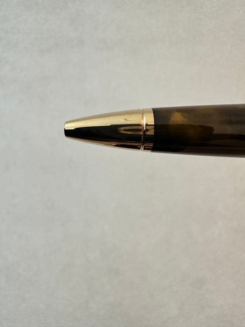 エス・テー・デュポン「ラインD ボールペン　ラージ 純正漆(ブラウンゴールド)」