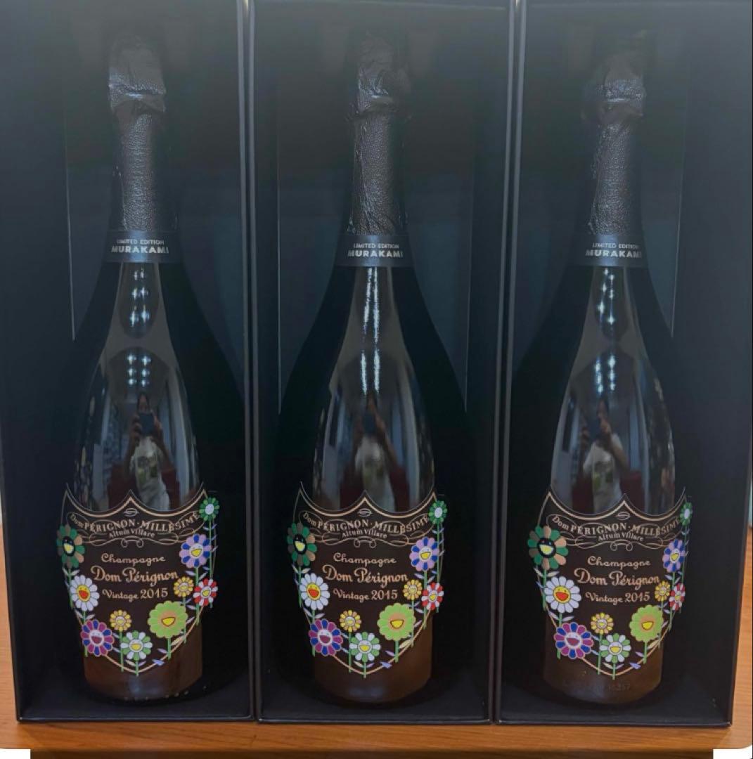 ドンペリニヨン Murakami Edition 2015 3本セット箱付き