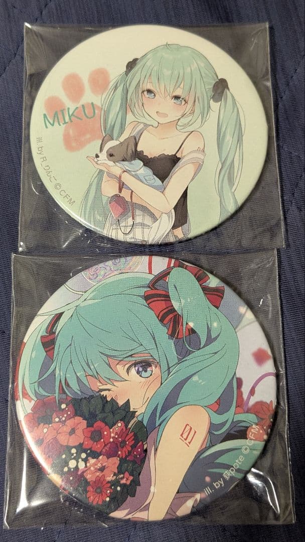 初音ミク 11th 缶バッジ セット 荻pote R_りんご