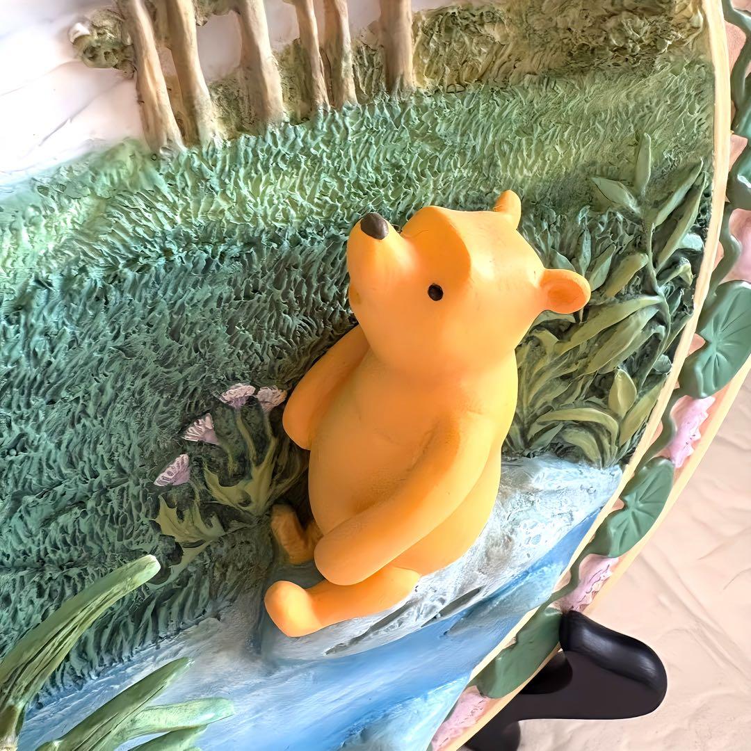 ディズニー　くまのプーさん　レリーフプレート　3D飾り皿