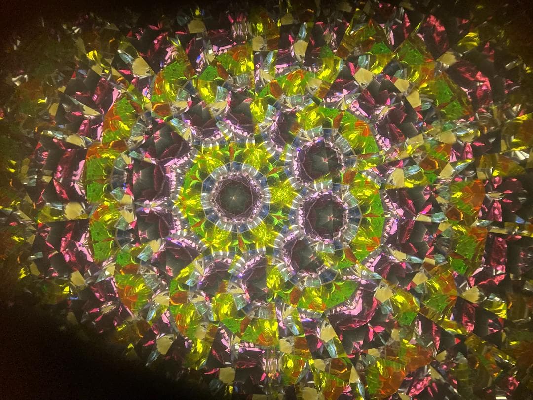 特価　万華鏡　カレイドスコープ　真鍮　大理石　オニキス　27cm