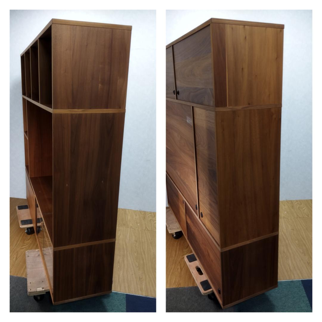 S☆156 無印良品 スタッキングキャビネット Cセット ウォールナット材