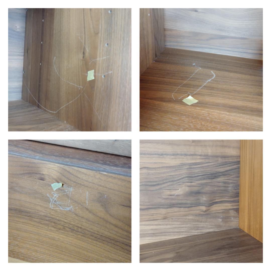 S☆156 無印良品 スタッキングキャビネット Cセット ウォールナット材