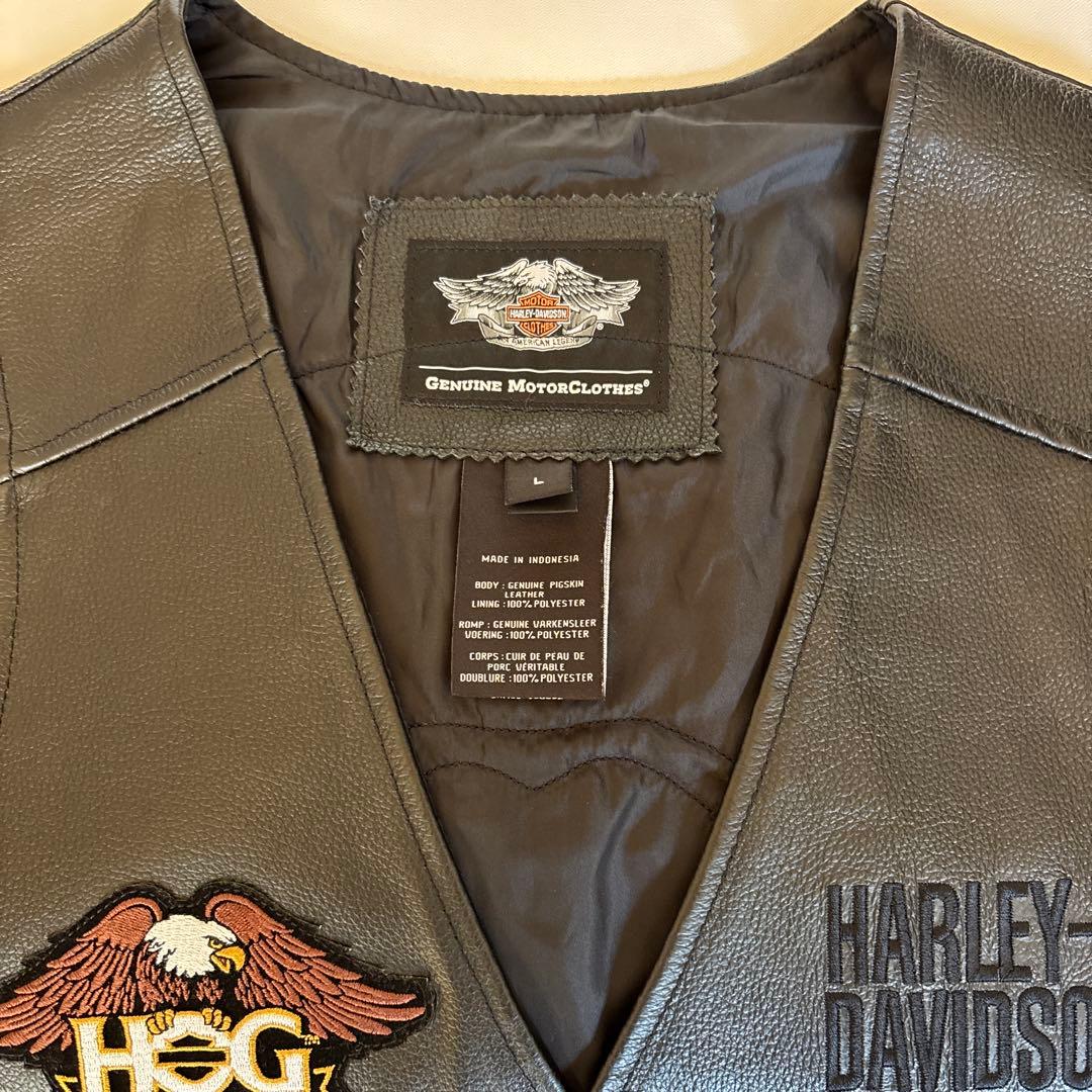 本革ハーレーベスト・本革ハンチング 2点セット