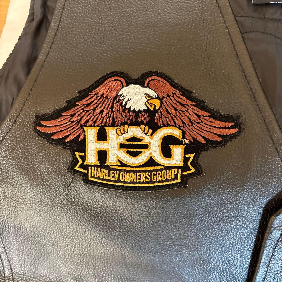 本革ハーレーベスト・本革ハンチング 2点セット