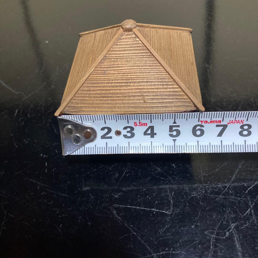 茶道具　浮御堂古材　御堂香合　大亀老師在判箱書　稲尾誠中斎(作)