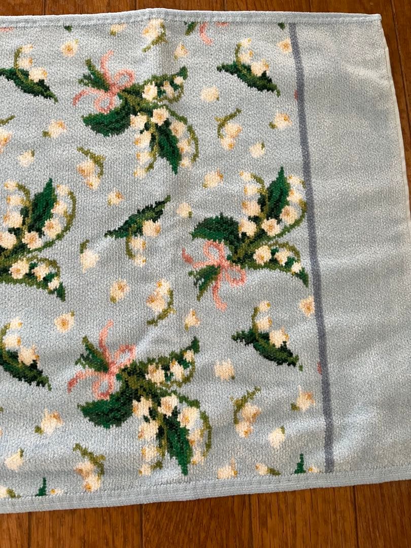 【B品・新品】フェイラー フェイスタオル ピュールミュゲ　すずらん　ブルー