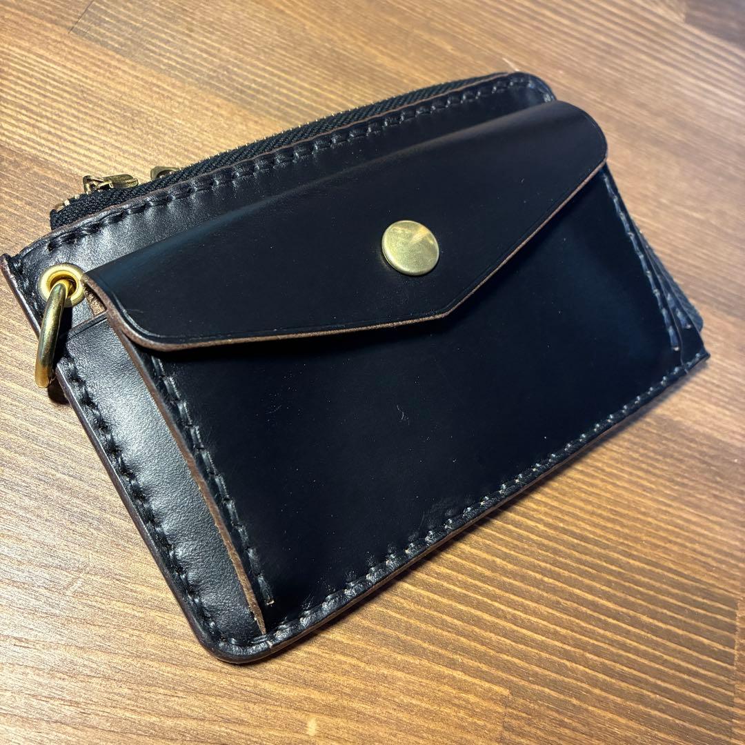 フラグメントケース　トラッカーウォレット　ホーウィン社　クロムエクセル　茶芯