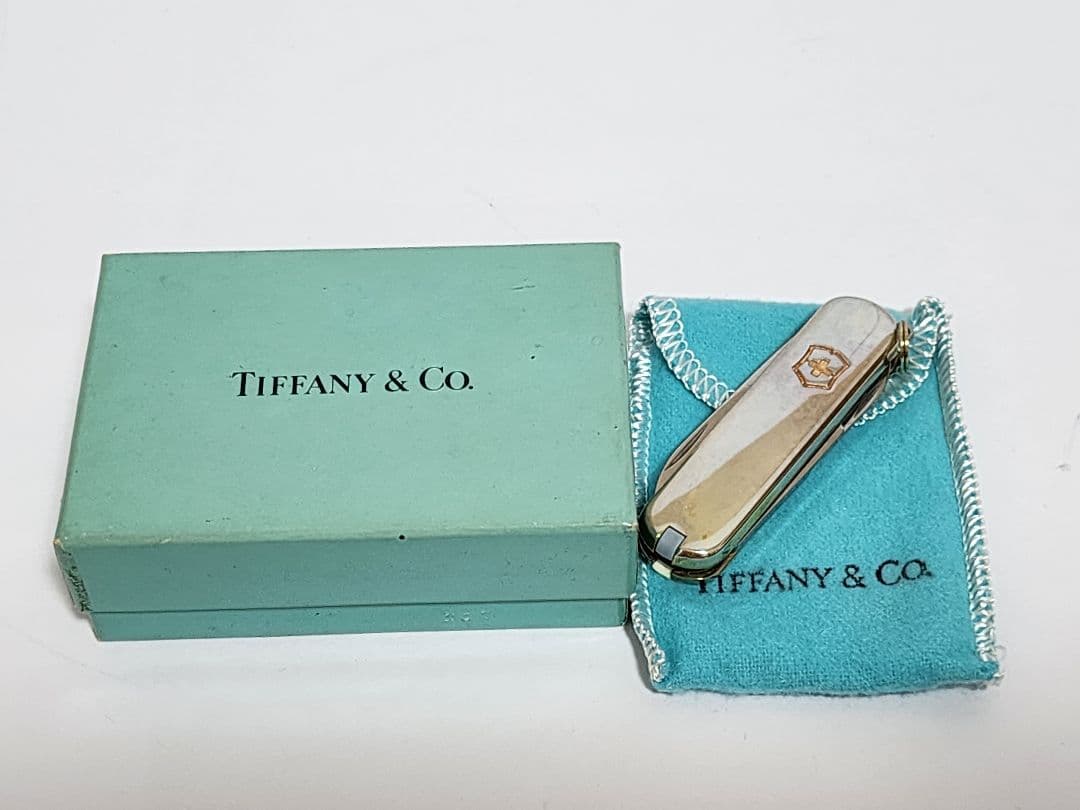 リ*ティファニー ビクトリノックス925シルバー ナイフ キーホルダー