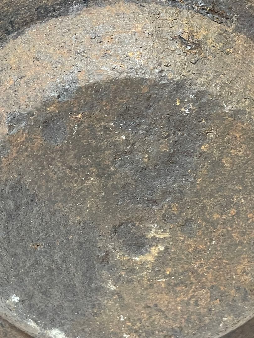 南部鉄器　鉄瓶　鉄製浮彫り鉄瓶　アンティーク　時代物122