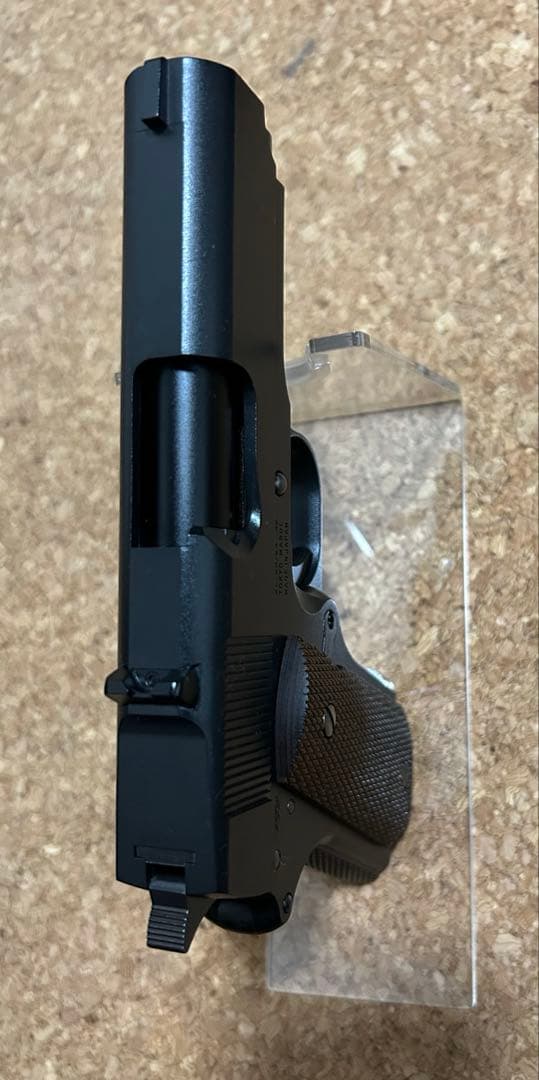 オールブラック仕様　デトニクス45 東京マルイ　木製グリップ　ガスガン