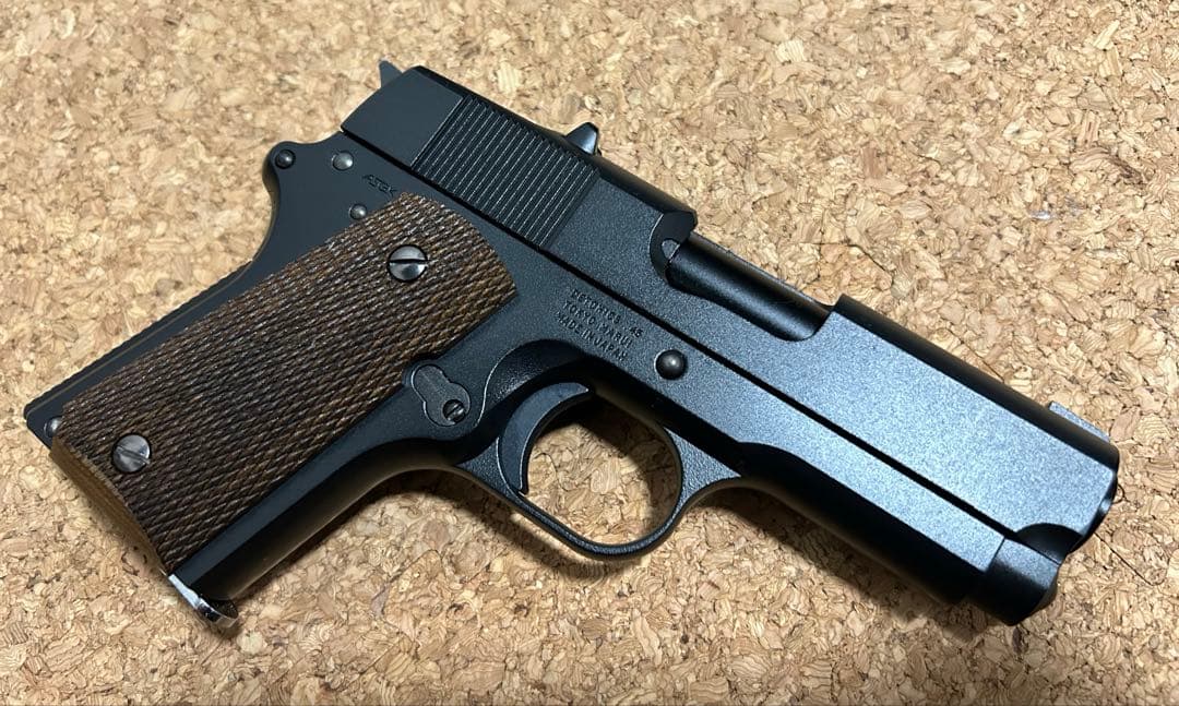 オールブラック仕様　デトニクス45 東京マルイ　木製グリップ　ガスガン