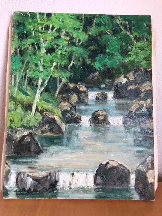 絵画　手書き油絵　6号