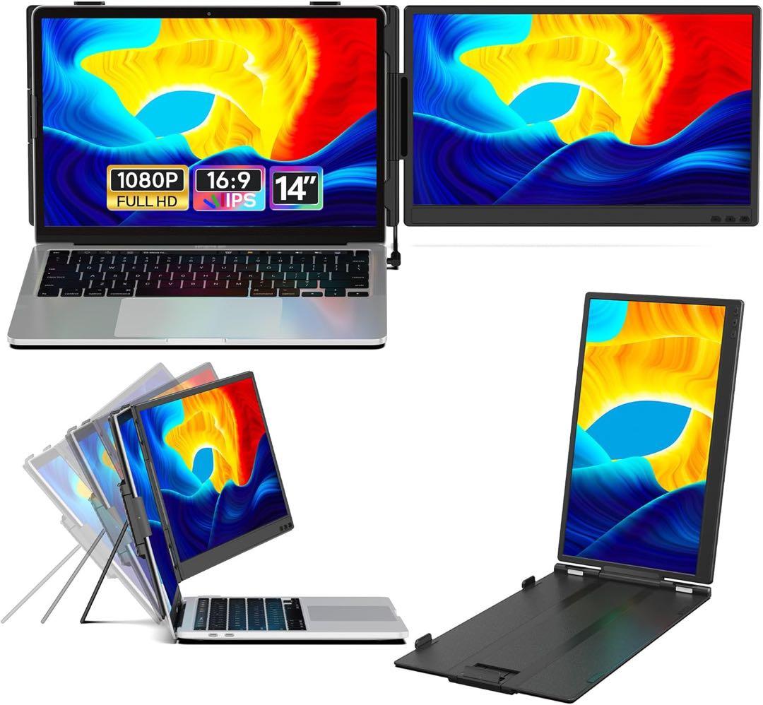 【新品】14インチ デュアルディスプレイFHD1080P 13-17.3インチ用