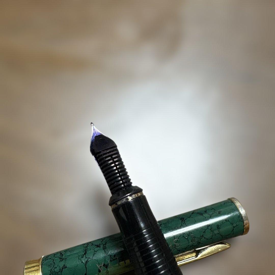 PELIKAN 緑色 万年筆14K