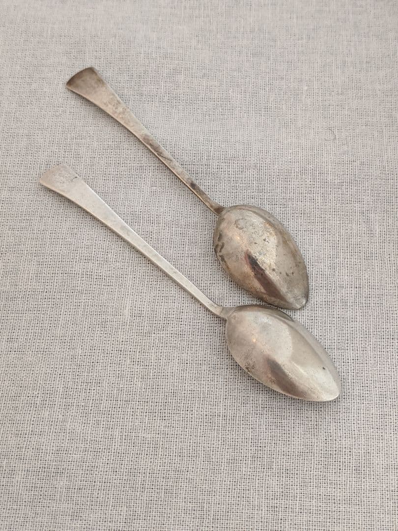 スプーン アンティーク 銀器 シルバー 2本