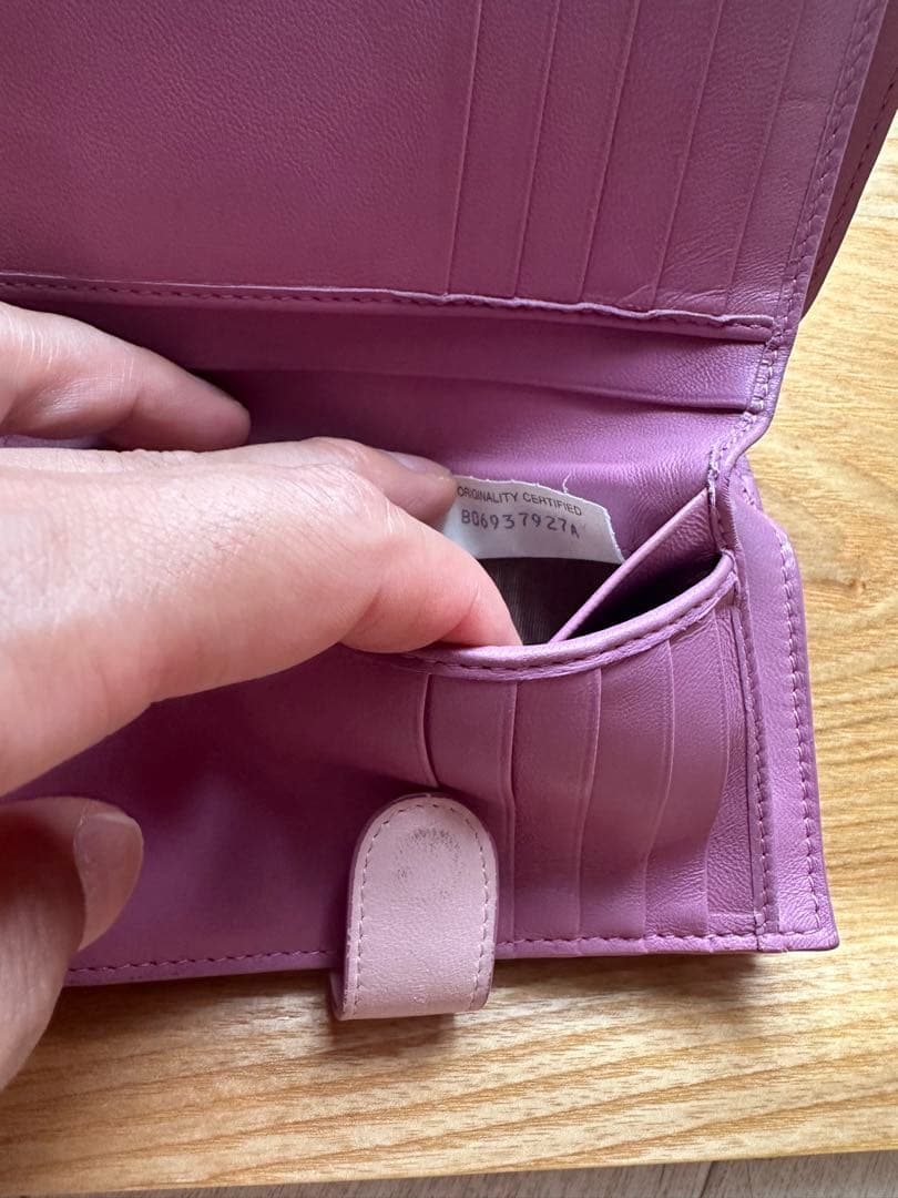 ボッテガヴェネタ　二つ折り財布　レザー