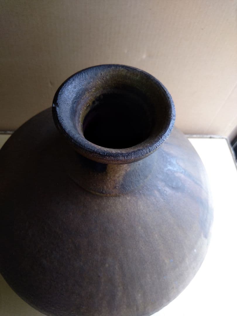 茶道具　期間限定特価　備前焼　壺（南燦窯）花入