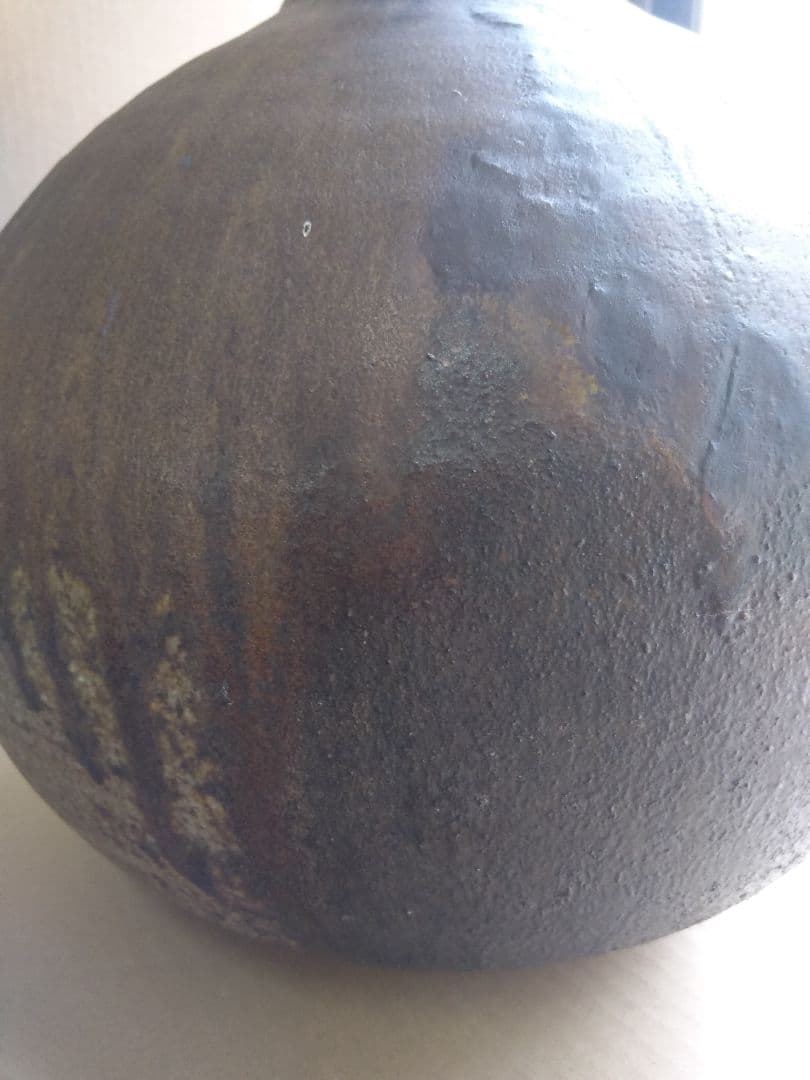 茶道具　期間限定特価　備前焼　壺（南燦窯）花入