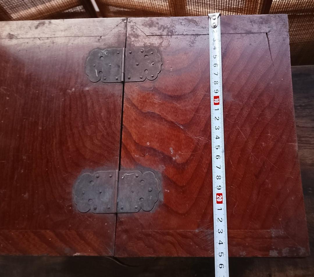 古道具 木製 鏡台用 化粧箱 引き出し付き 小箪笥 昭和レトロ