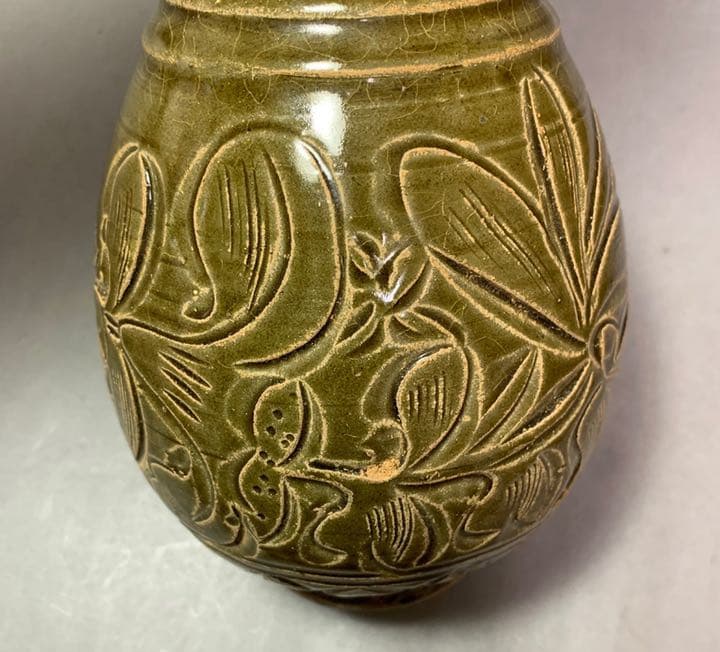 中国 緑釉水注　f9210312