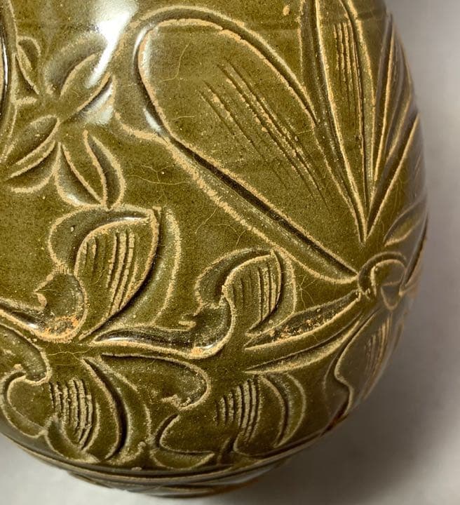 中国 緑釉水注　f9210312