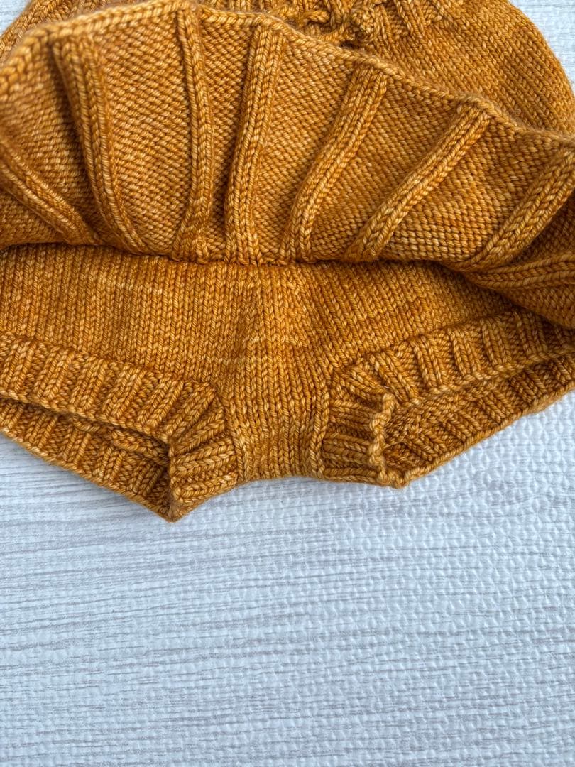 まいめろ•*¨misha&puffフリル付きマスタードショートスカート