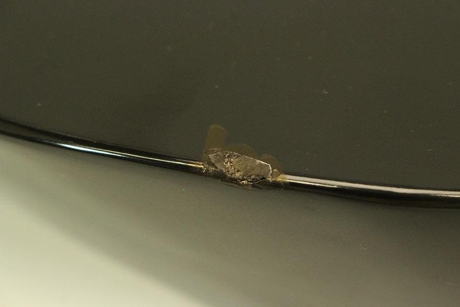 朝鮮 韓国 螺鈿 漆 花基 在銘 共箱 高麗美術(A894)