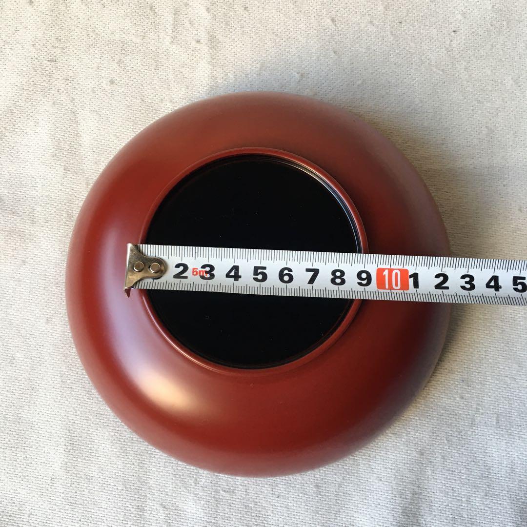 浄法寺塗　平鉢　6寸　純国産漆　安比塗漆器工房　約18㎝×約5.5㎝　新品未使用