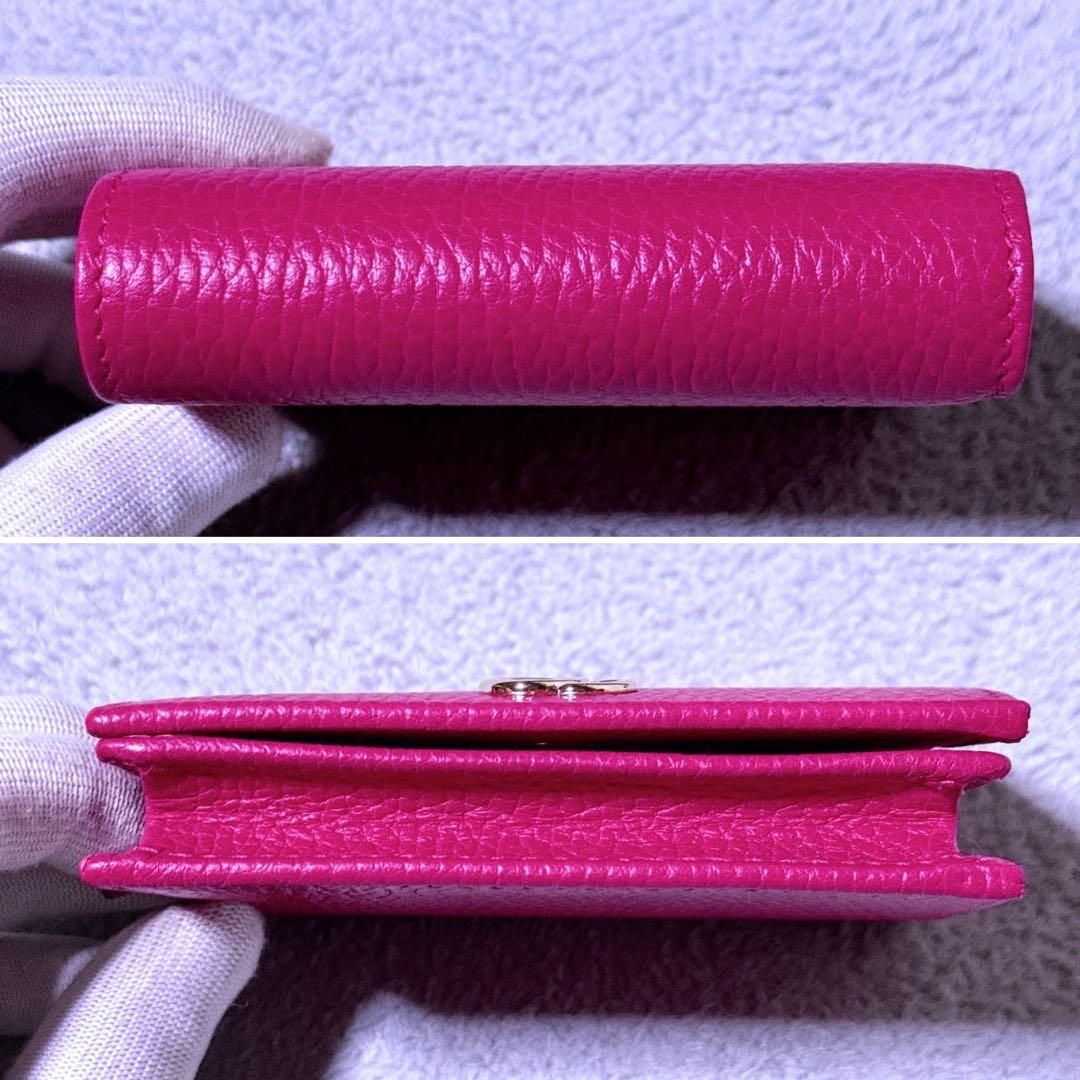 【未使用】GUCCI 折り財布 プチマーモント GG ゴールド金具 小銭入れ