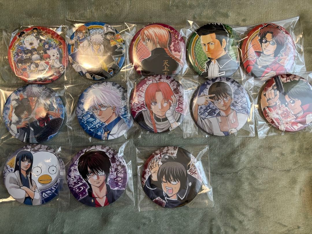 銀魂　缶バッジ、アクキー、ポストカード、ステッカー、メモ帳