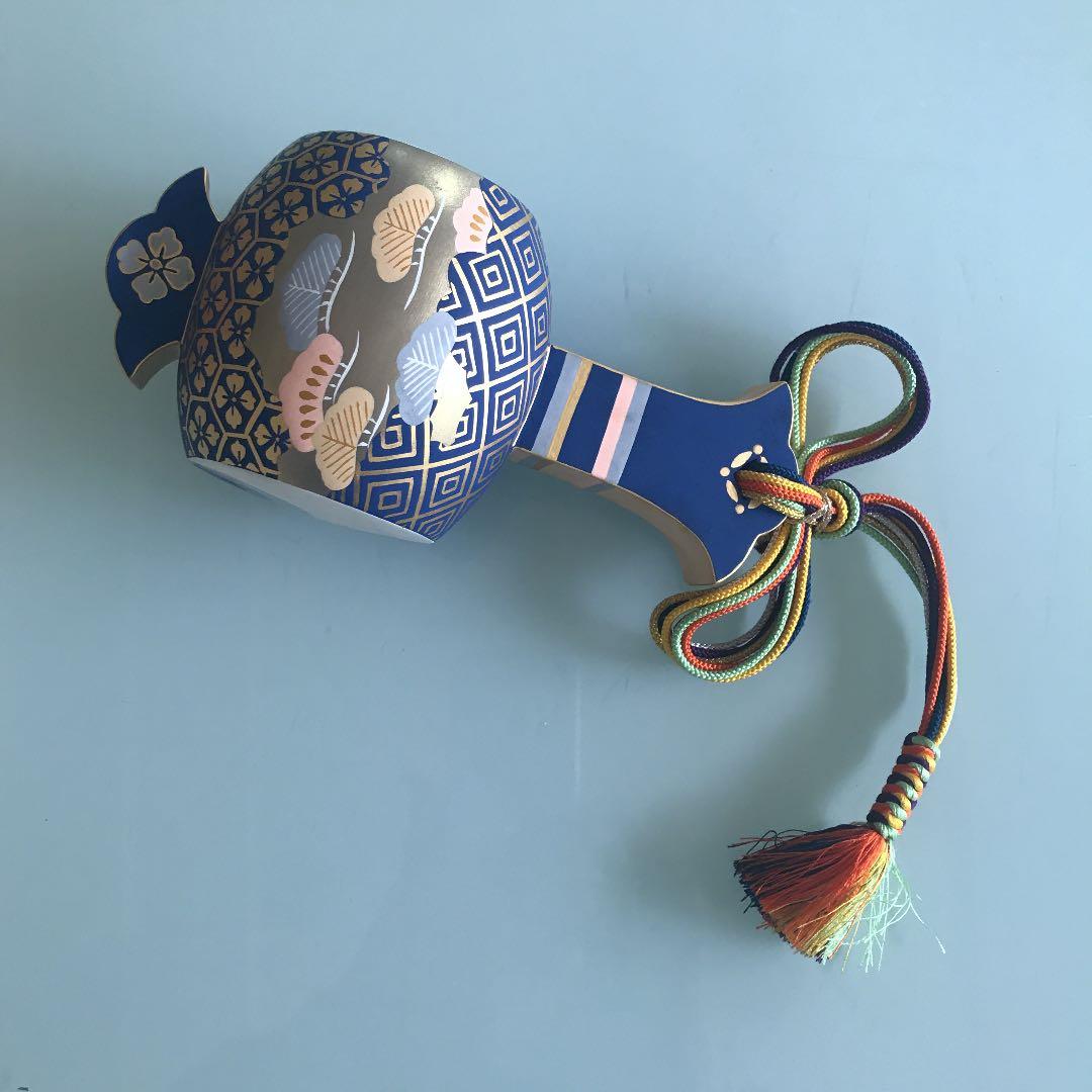 東哉製　新色　宝之槌　打出小槌　置物　京焼