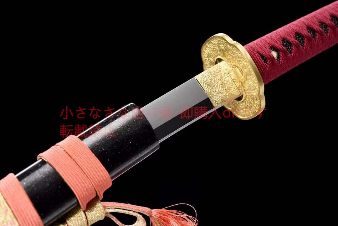 26寸銅装鋒鋼超鏡面武士刀『鏡面紅武士』 古兵器 武具 刀装具 日本刀  居合刀