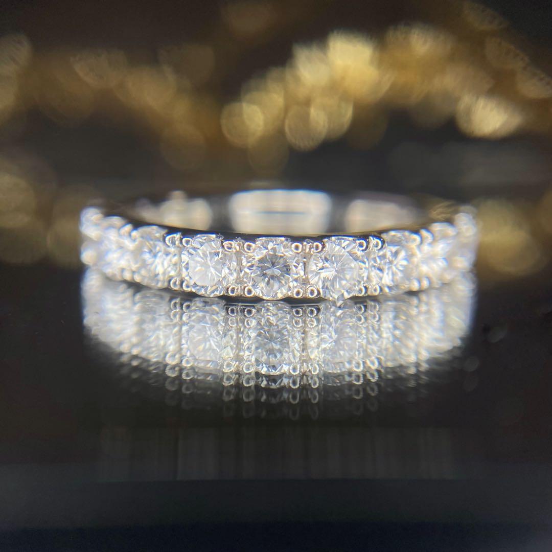 天然 ダイヤモンド エタニティ 計1.18ct PT900『差別化♡』