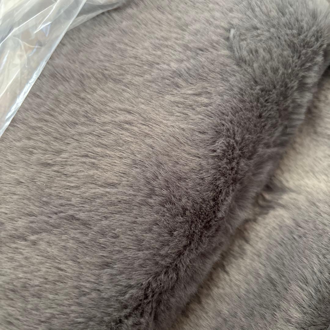 電気ひざ掛け毛布　ファー素材