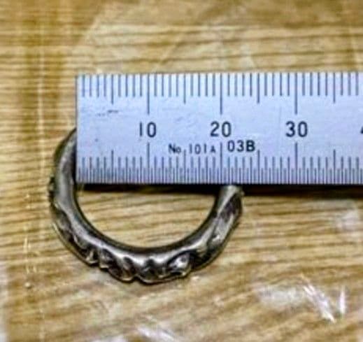 依頼の方専用　クロムハーツ　シルバー 波状装飾 リング 約20mm内径