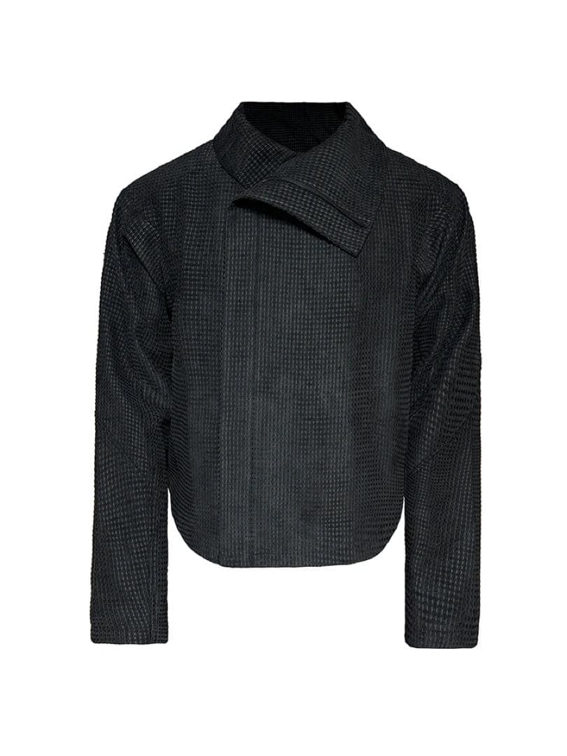 JCAESAR ZIPPER-JACKET WITH H斜めジップジャケット短丈