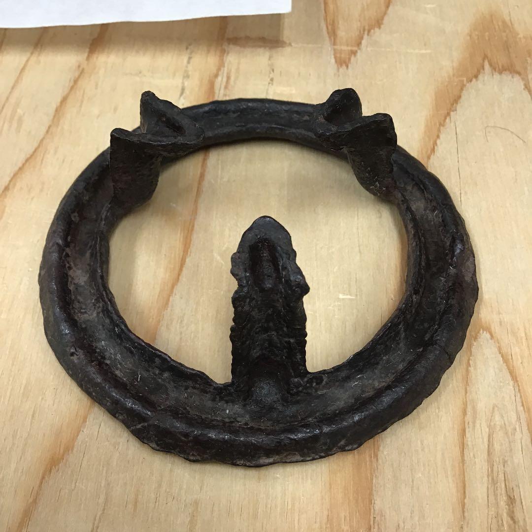 茶道具 蓋置 舶来写五徳蓋置 不染斉書付 No233F