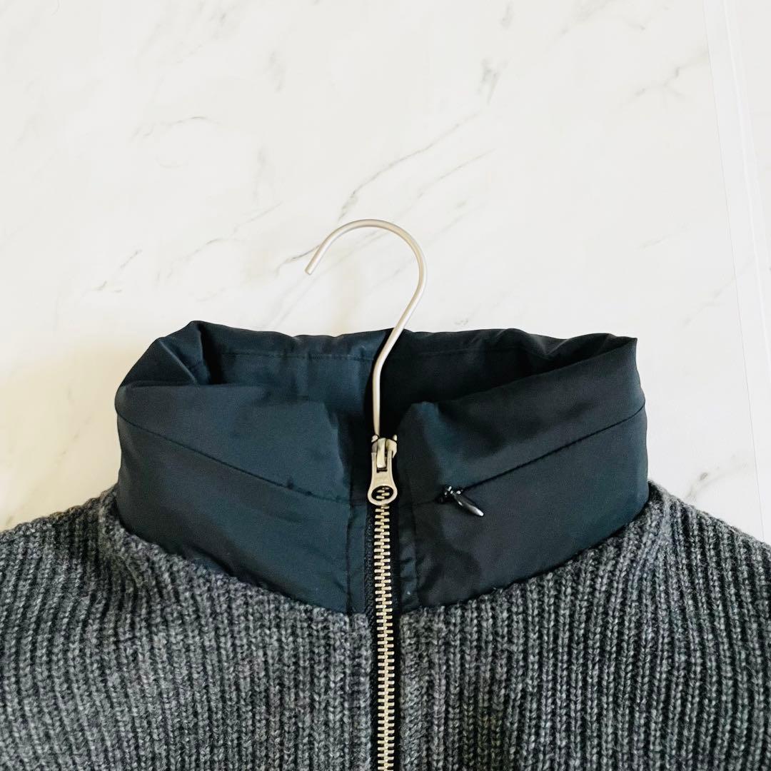 【日本製】マスターバニーエディション　ニットジャケット 裏地付きフード収納