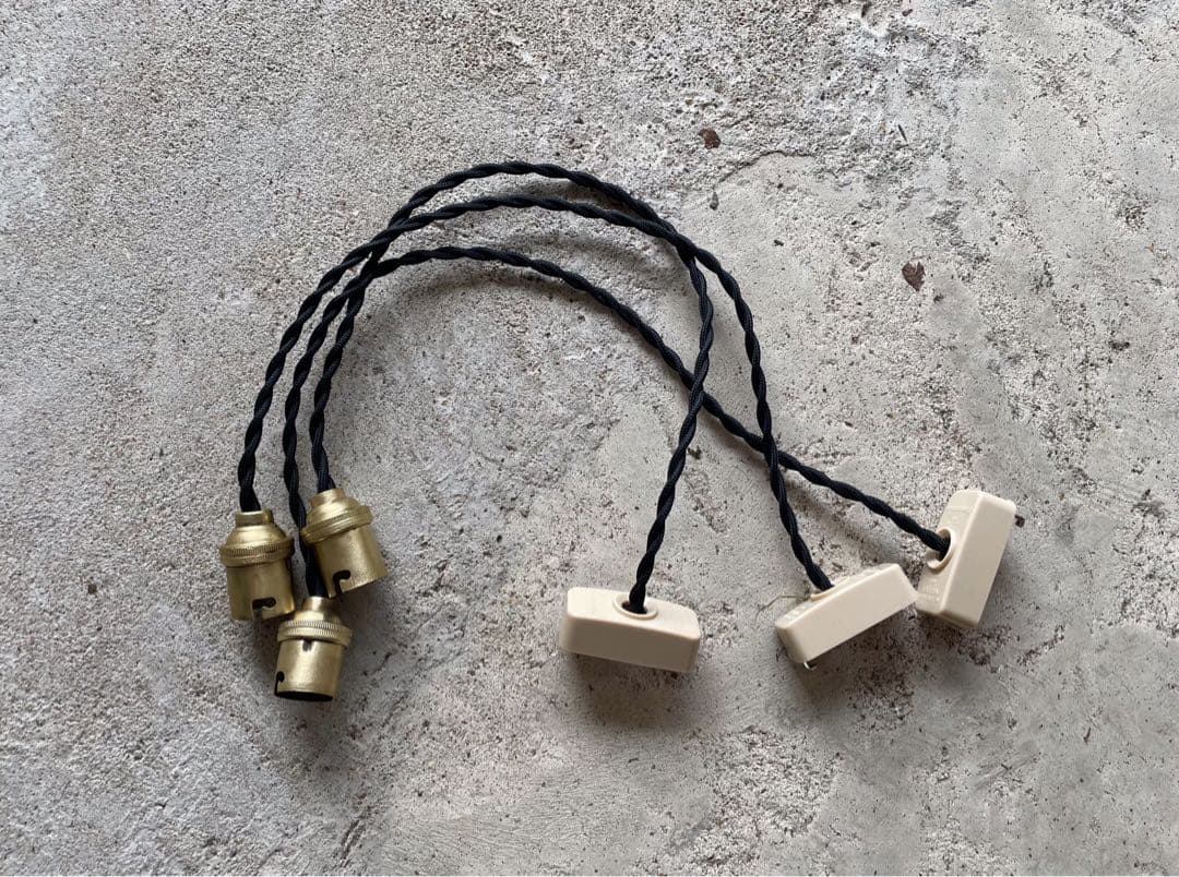 最安値！c-6. 送料無料！フランスアンティーク 3個セット 吊り下げ ソケット