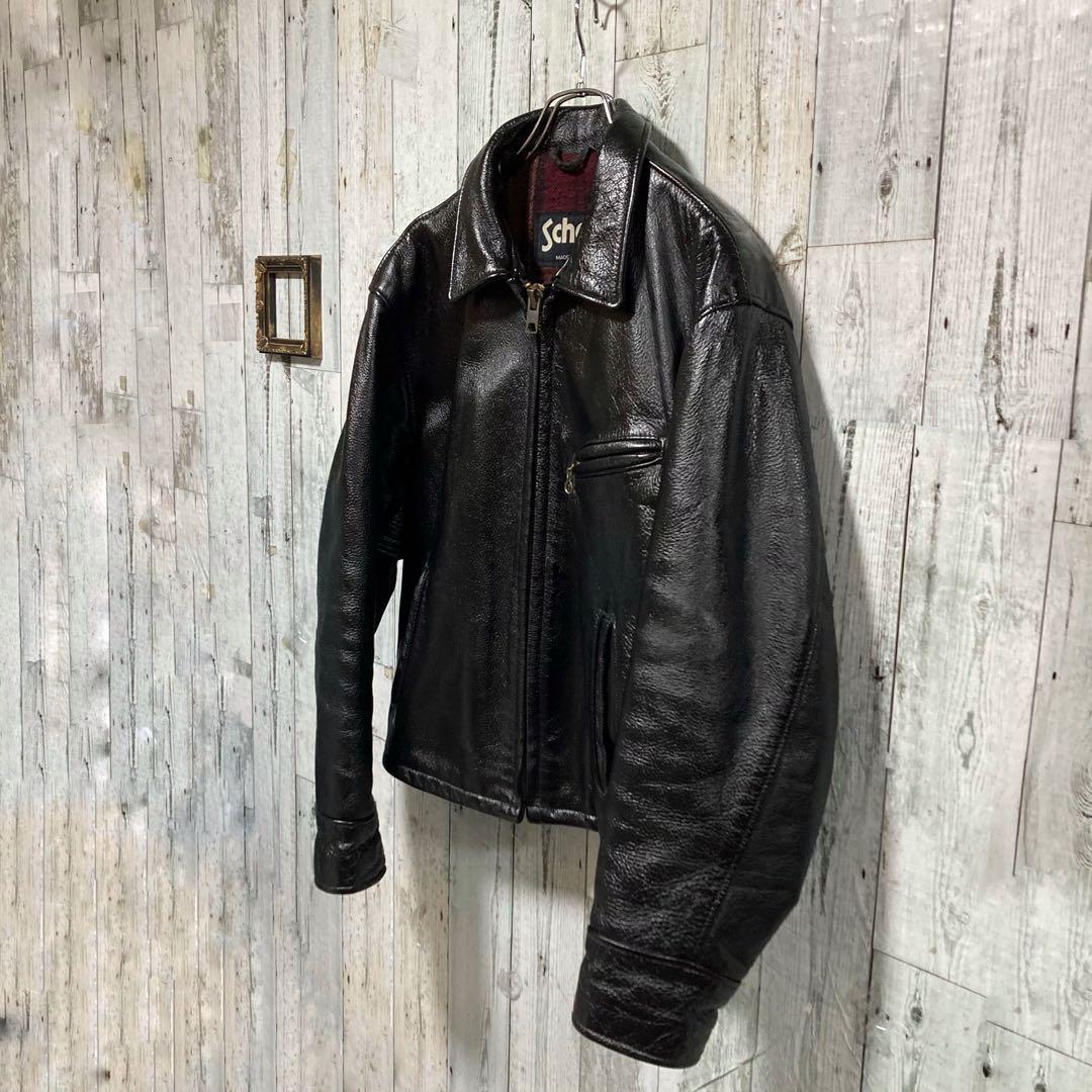 Schott ショット　シングルライダース　42 ダークブラウン　681