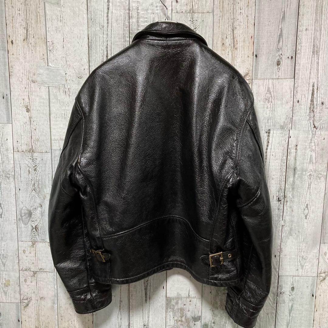 Schott ショット　シングルライダース　42 ダークブラウン　681