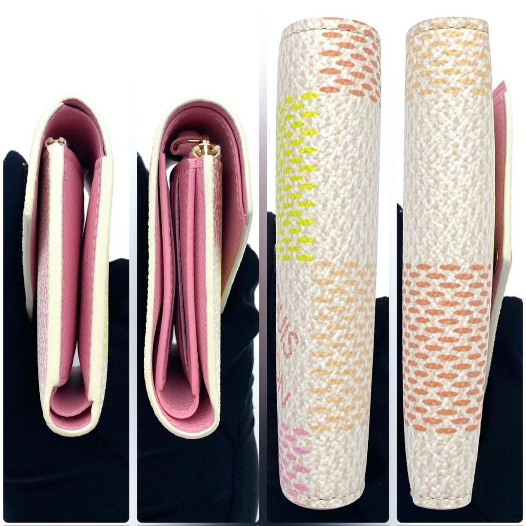 ルイヴィトン ダミエ リシャス ポルトフォイユ ヴィクトリーヌ 三つ折り財布