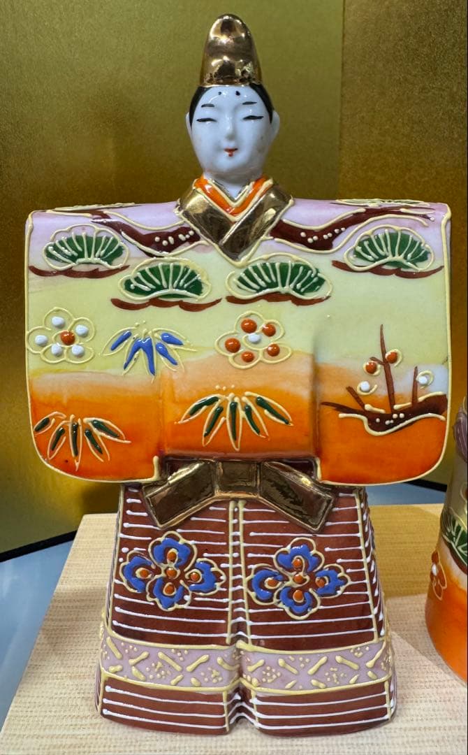 九谷　雛人形 立雛　おひなさま